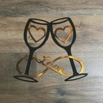 Wine Glasses, Hearts (Infinity)